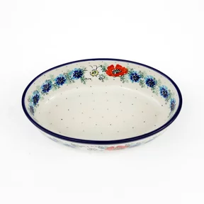 Półmisek owalny 299 24/18,5cm <br> 2511X Polskie kwiaty